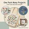 Garden Theme Decorative Buttons, 50-Pack, Spring Designs with Flowers, Ladybugs, Butterflies, 3D Shank Style for Crafts